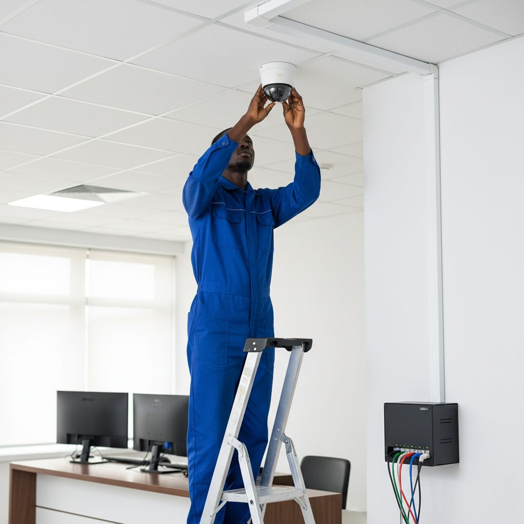 CCTV camera installation and setup
